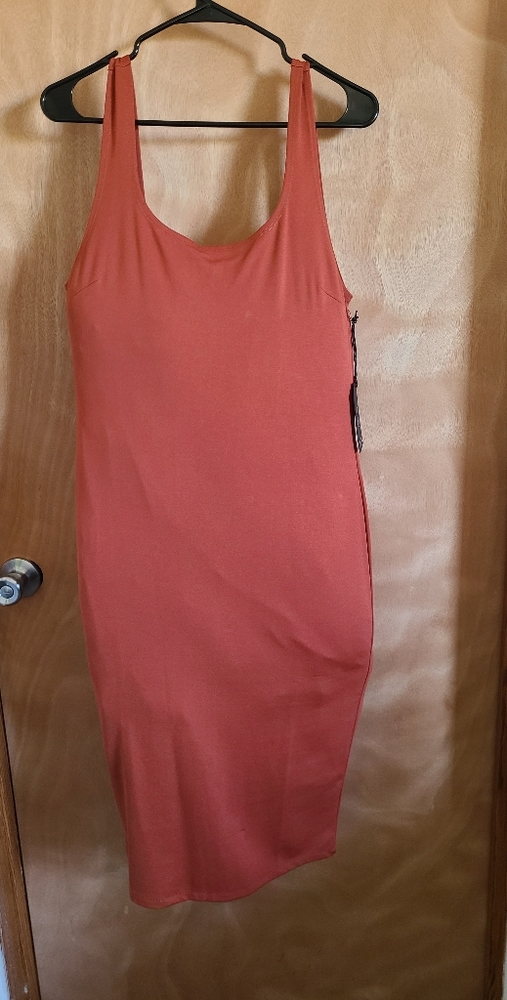 Burnt orange dress